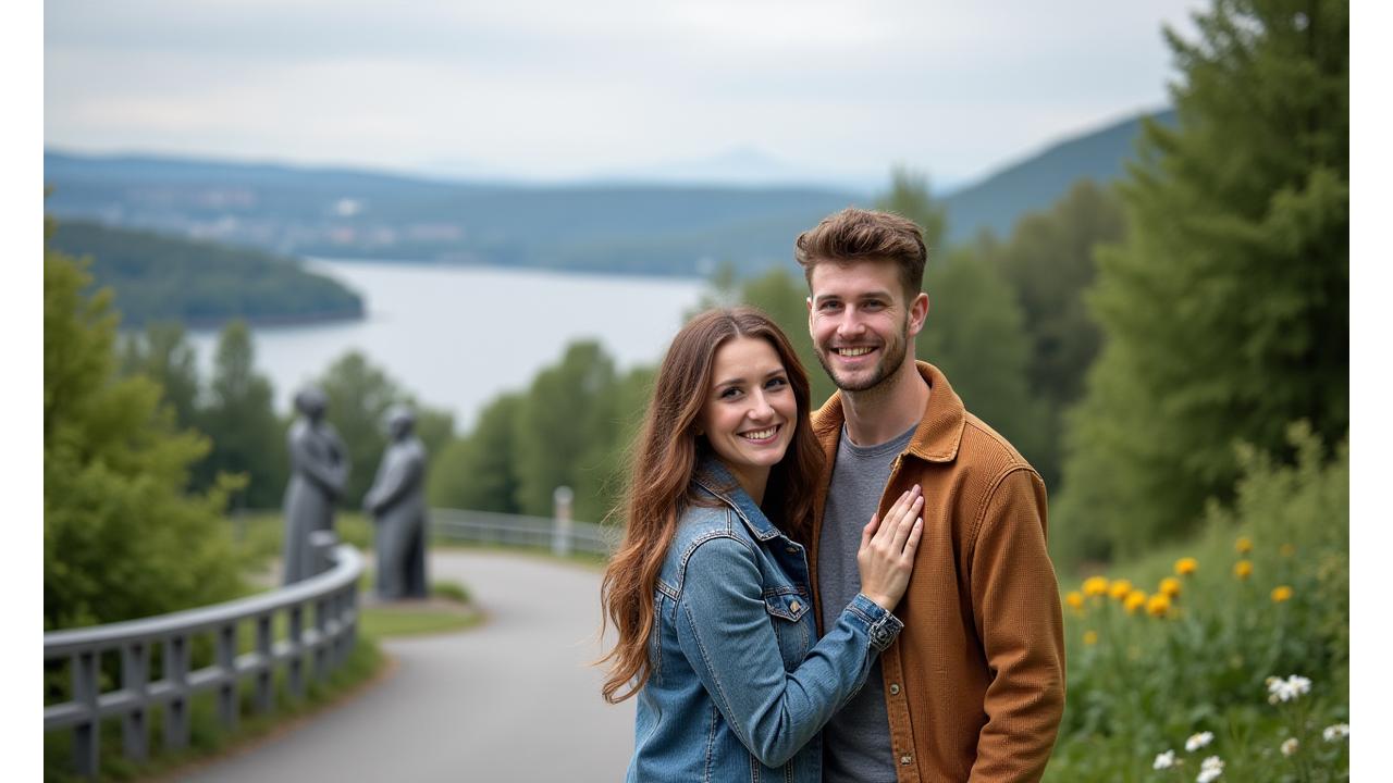 Portrettfotografering ute i vakre omgivelser i Oslo, f.eks. Ekebergparken